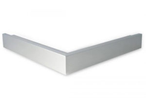 aluminium buitenhoek dakrandprofiel blank