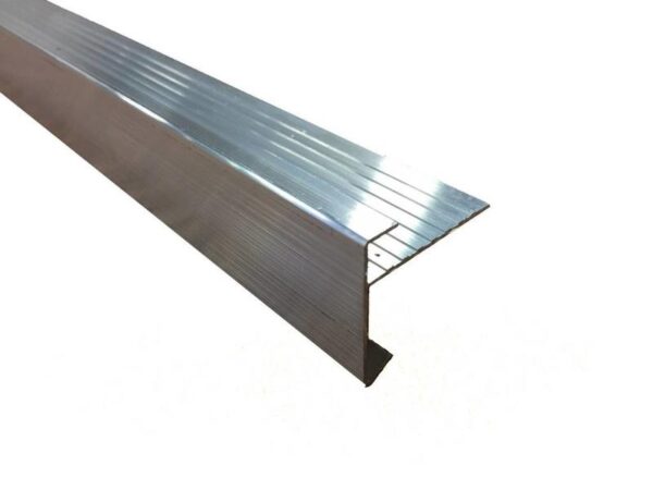 Aluminium daktrim blank lengte 250cm t.b.v. platdak