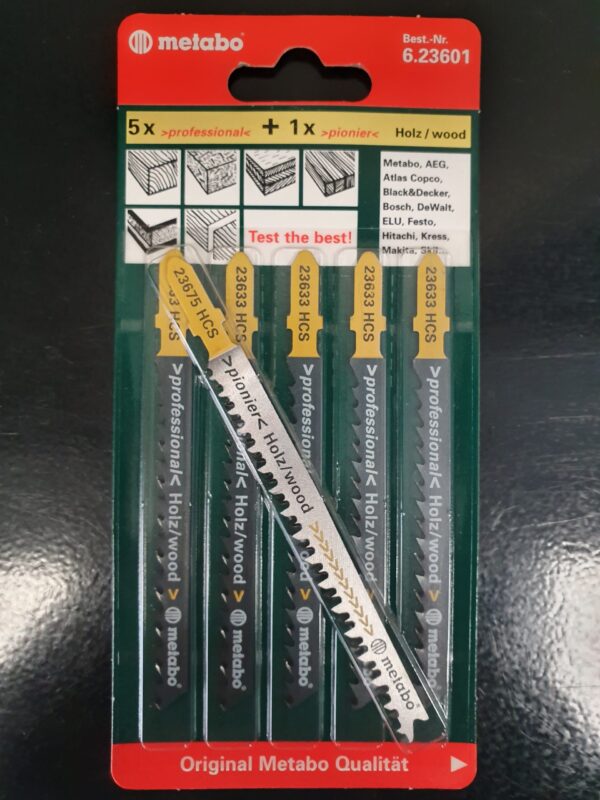 Metabo 623601 decoupeerzaagjes 5 stuks plus 1 gratis
