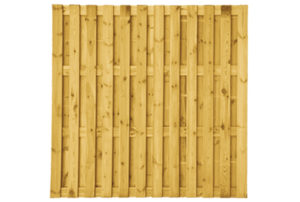 grenen tuinscherm 15mm 180x180cm 27 planks groen geïmpregneerd geschaafd