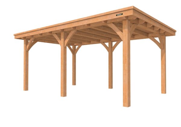 Douglas buitenverblijf Excellent plat dak diepte 400cm | diverse breedte maten - Afbeelding 2