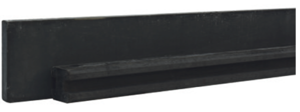 Onderplaat antraciet | 3,5x24 cm | 184 cm - Afbeelding 2