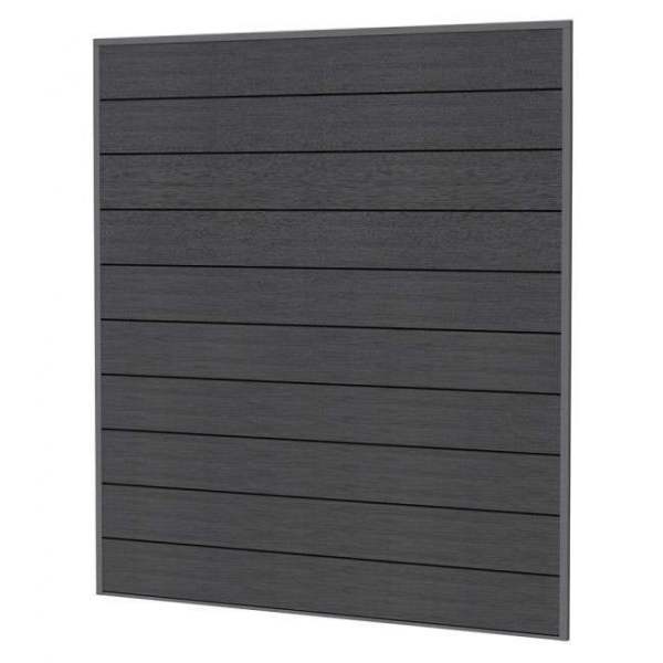 Aluminium profielset | 181,5x200cm | antraciet | t.b.v. composiet schuttingplanken - Afbeelding 3