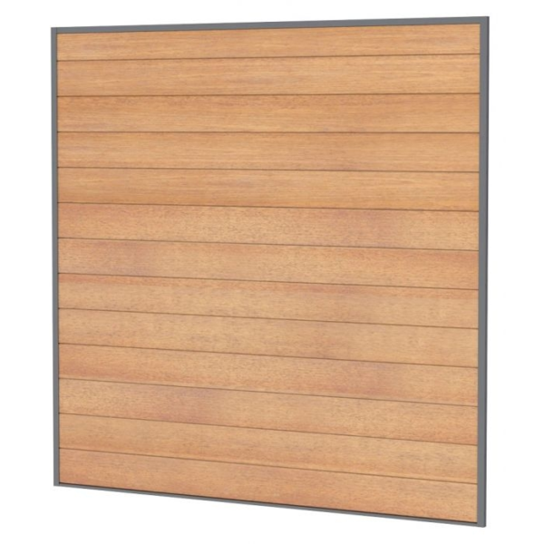 Aluminium profielset | 181,5x200cm | antraciet | t.b.v. composiet schuttingplanken - Afbeelding 5