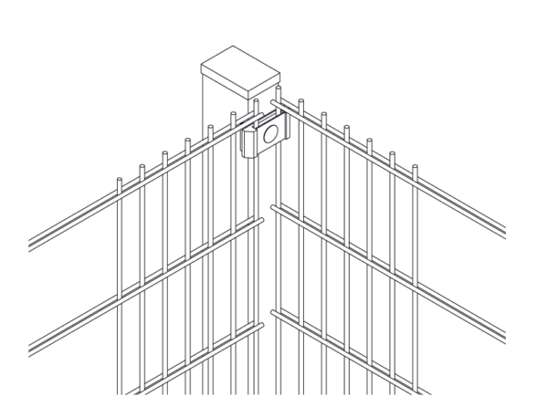Metalen paal 40x60mm x 160cm zwart - Afbeelding 4