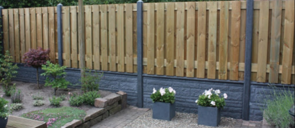 Betonplaat | 35x360mm x 184cm | dubbelzijdig rotsmotief | ongecoat | antraciet - Afbeelding 2