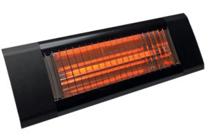 terrasstraler elegance 1500w carbonlamp zwart