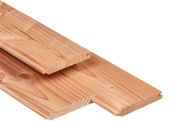Douglas dakbeschot 16x116mm, Douglas plank, Douglas hout, Bakker de Houthandel, Bakker Bouwen en Wonen