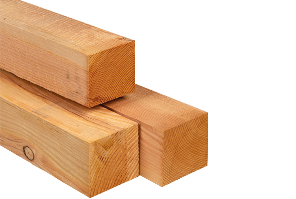 Douglas paal 120x120mm, douglas paal, douglas hout, bakker de houthandel, bakker bouwen en wonen