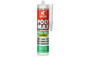 bison griffon poly max fix & seal montagelijm en afdichtingskit 300 gram transparant