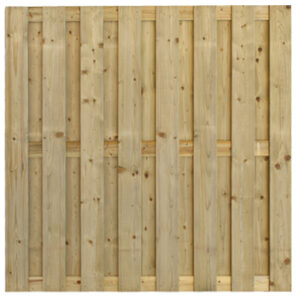 jumboscherm geschaafd vuren 18 planks 15 mm, 180x180cm, recht a306223