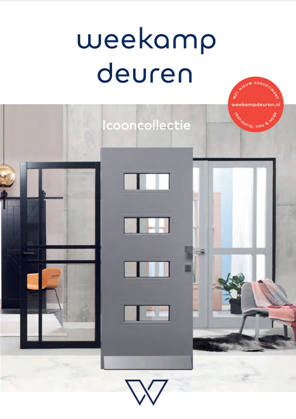 brochure weekamp buitendeuren iconencollectie 2023