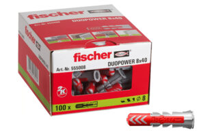 fischer duopower pluggen | 8x40mm | 100 stuks