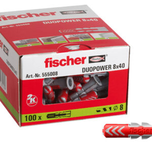 fischer duopower pluggen | 8x40mm | 100 stuks