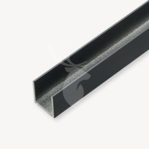 aluminium u profiel velufence ral7016 | 2,4 cm | 200 cm