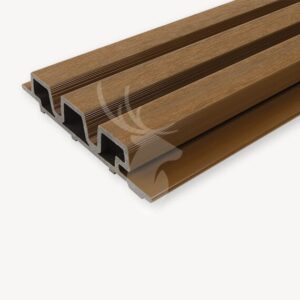 composiet double weo60 | 3,3x17 | teak brown | 390 cm