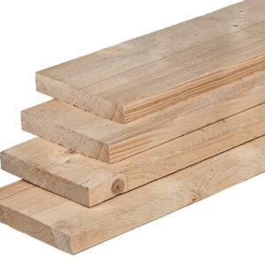 steigerplank 2,9x19,5 cm | blank vuren | 500 cm