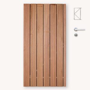 Tuindeur Solide - hardhout - geen doorkijk - verzinkt frame