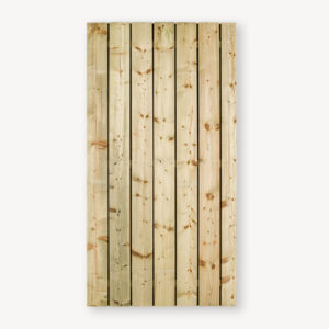 Tuindeur Solide - grenen zw - pa 1,0 cm - 180x80 cm