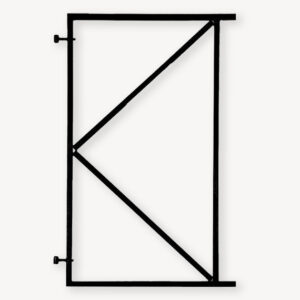 Tuindeur frame - zwart