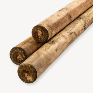 Ronde paal - groen geïmp. - 8 cm - gepunt & gekruind