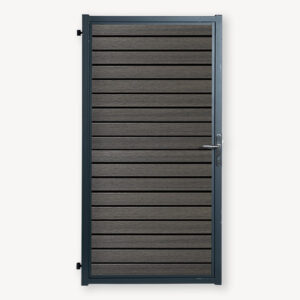 Tuindeur RABAT - composiet - dark grey triple - 190x100 cm