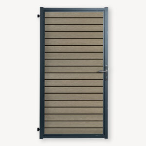 Tuindeur RABAT - composiet - light grey triple - 190x100 cm