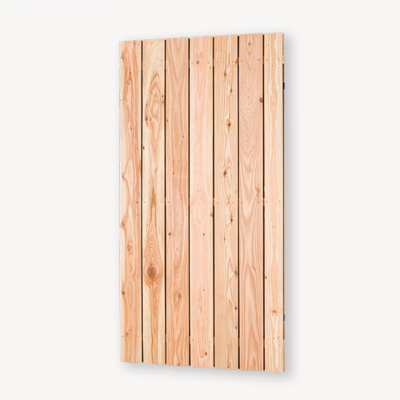 Tuindeur Solide - douglas geschaafd - geen doorkijk - zwart frame - Afbeelding 2