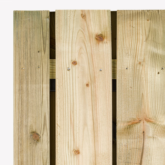 Tuindeur Solide - grenen zw - pa 1,0 cm - 190x110 cm - Afbeelding 3