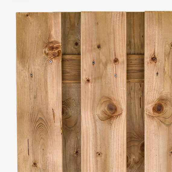 Tuindeur Hoogkarspel - bruin grenen - 180x90 cm - Afbeelding 3