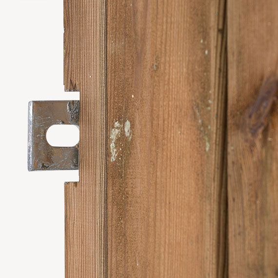 Tuindeur Solide - bruin grenen - geen doorkijk - verzinkt frame - Afbeelding 6