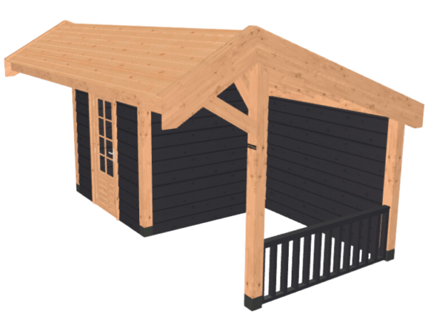 Hillhout kapschuur premium | Douglas | 257x499 cm - Afbeelding 3