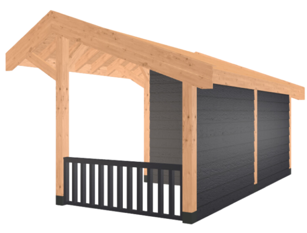 Hillhout kapschuur premium | Douglas | 257x499 cm - Afbeelding 4