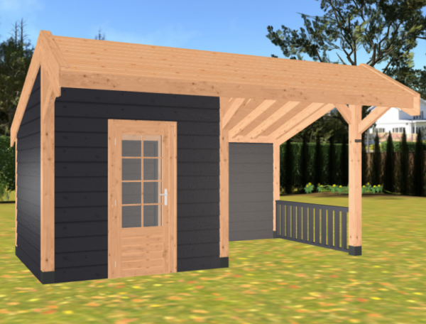 Hillhout kapschuur premium | Douglas | 257x499 cm - Afbeelding 6
