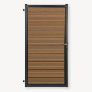 Tuindeur RABAT - composiet - teak brown - 190x100 cm