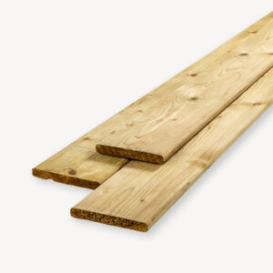 Vuren plank - geïmp. geschaafd - 1,8x14,5 cm