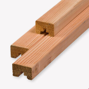 Afdeklat rabatschutting - douglashout - 180 cm