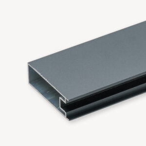 Aluminium start+topprofiel velufence - antra RAL7016 - 180cm