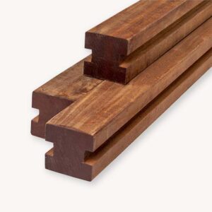 RABAT paal - hardhout - 8,8x8,8 cm