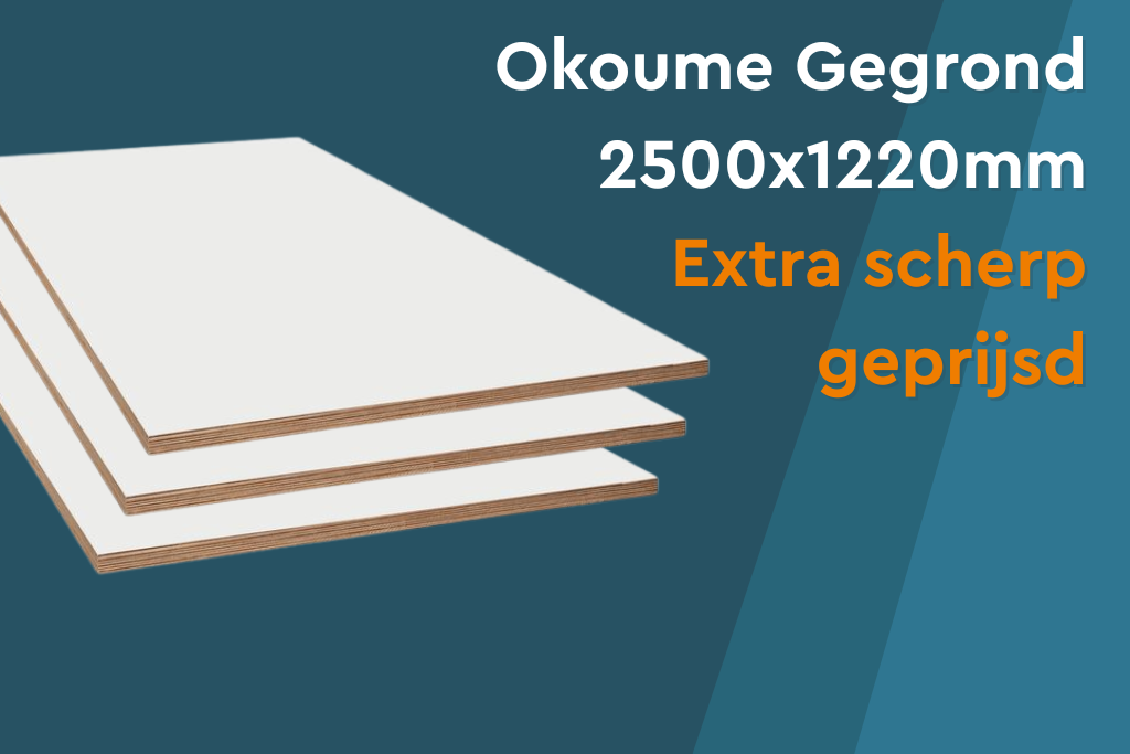 okoume gegrond 2500x1220mm